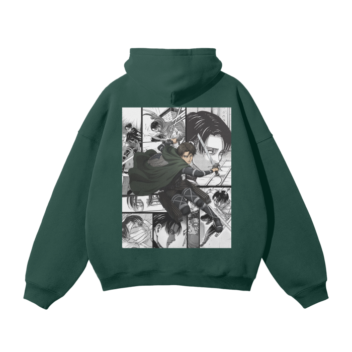 Levi Aot Zip Up Titan Levi Attack On Titan Hoodie Embroidered Aot