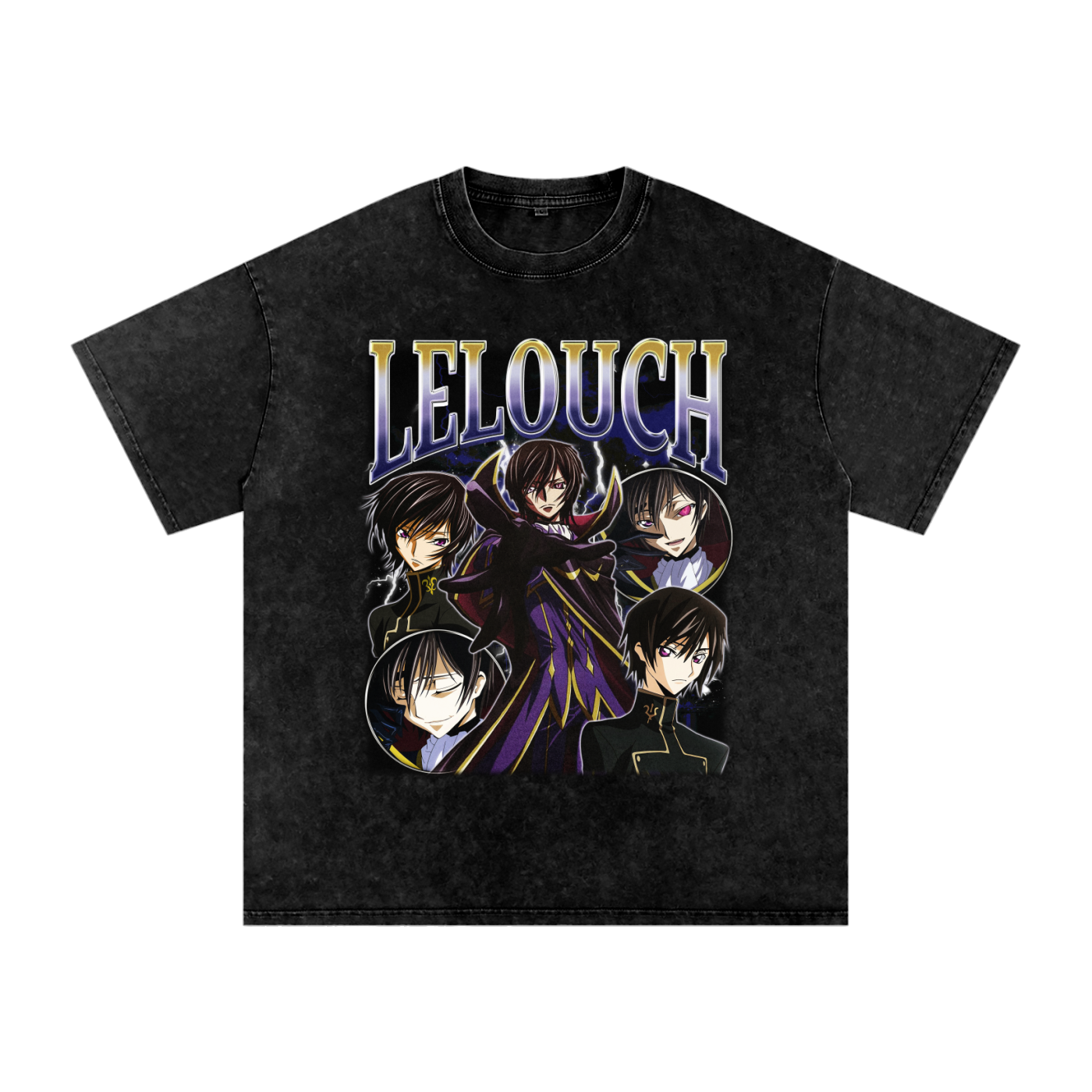 CODE GEASS LELOUCH SNOW WASH T-SHIRT – CrewAnime