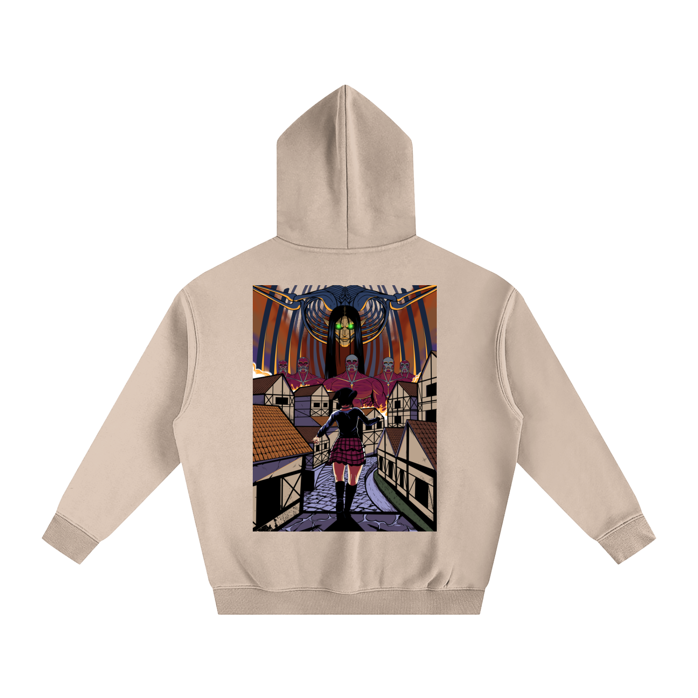 SUDADERA GOTH MIKASA DE ATTACK ON TITAN