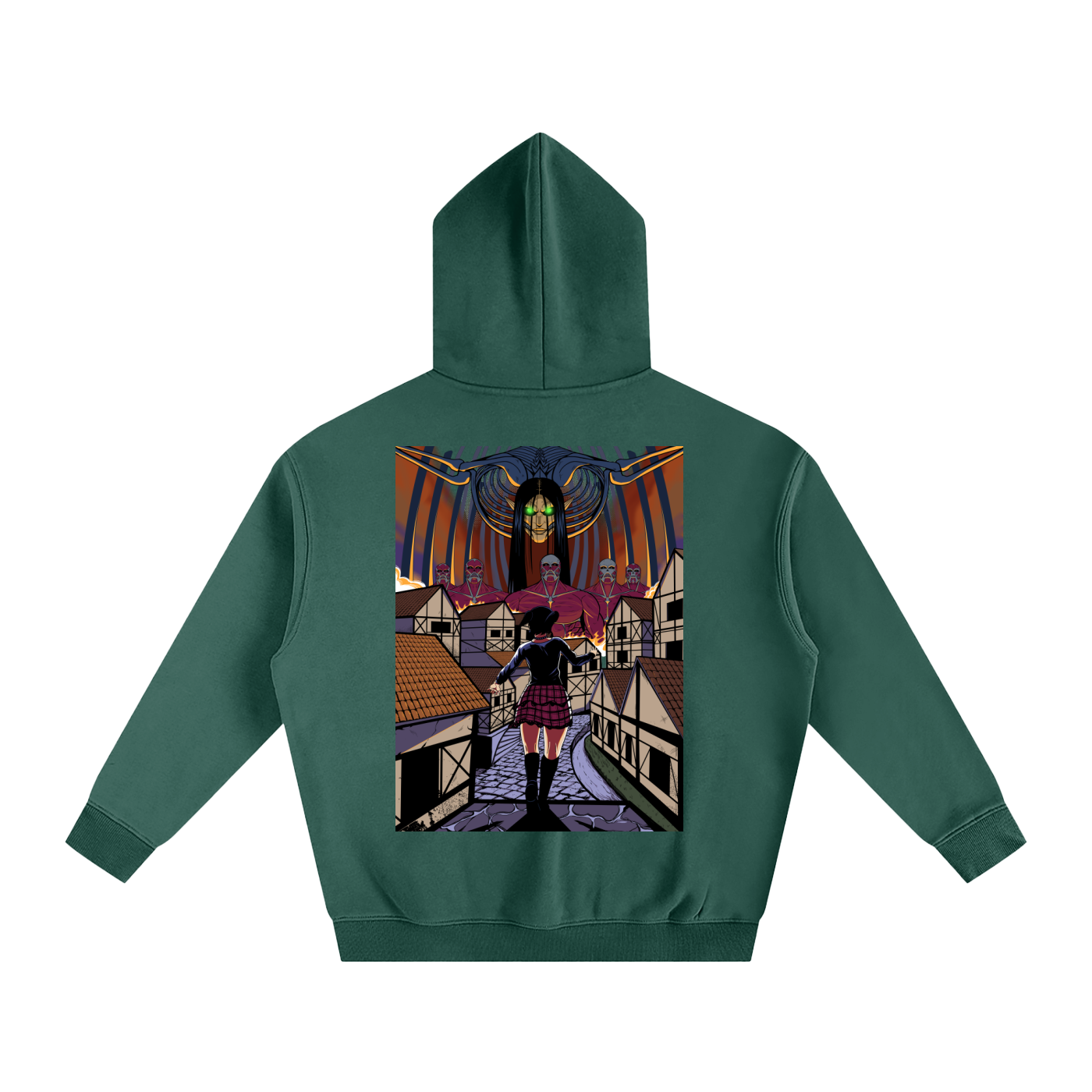 SUDADERA GOTH MIKASA DE ATTACK ON TITAN