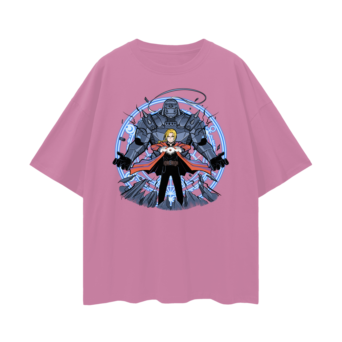 FULL METAL ALCHEMIST ELRIC BROTHERS COLOUR OVERSIZE T-SHIRT
