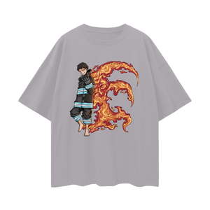 T-SHIRT OVERSIZE FIRE FORCE SHINRA