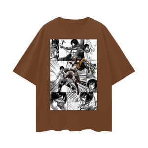 CAMISETA OVERSIZE DE MIKASA DE ATTACK ON TITAN