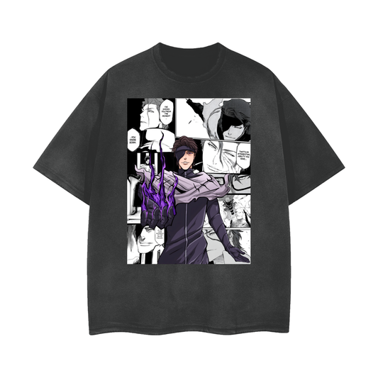 漂白酸洗AIZEN T恤