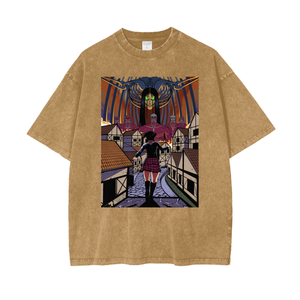 T-SHIRT GOTH MIKASA SNOW WASH ATTACK ON TITAN