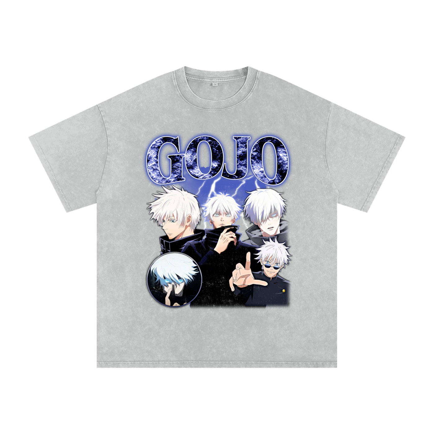 JUJUTSU KAISEN SNOW WASH GOJO RETRO T-SHIRT