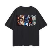 DEMON SLAYER UPPER MOON FACE OVERSIZE T-SHIRT