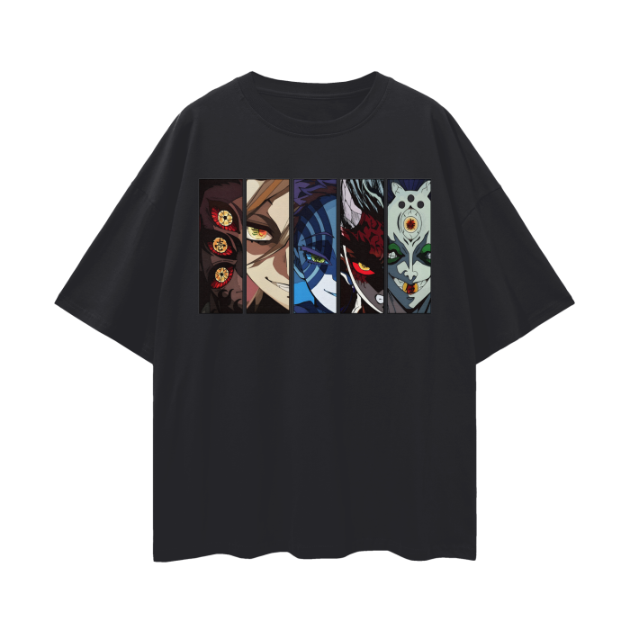 DEMON SLAYER UPPER MOON FACE OVERSIZE T-SHIRT