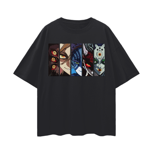 DEMON SLAYER UPPER MOON FACE OVERSIZE T-SHIRT