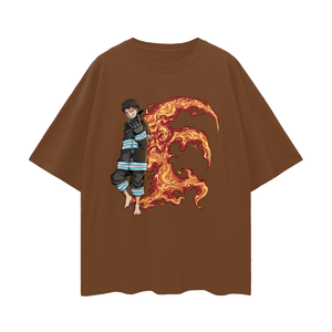 T-SHIRT OVERSIZE FIRE FORCE SHINRA