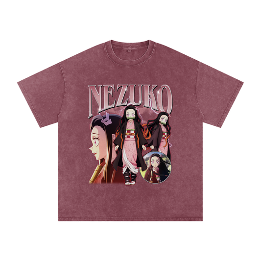 DEMON SLAYER NEZUKO SNOW WASH T-SHIRT