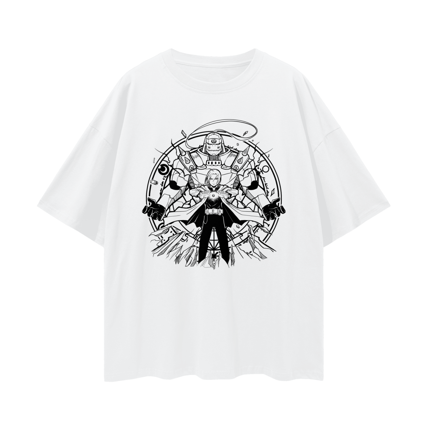 FULL METAL ALCHEMIST ELRIC BROTHERS OVERSIZE T-SHIRT