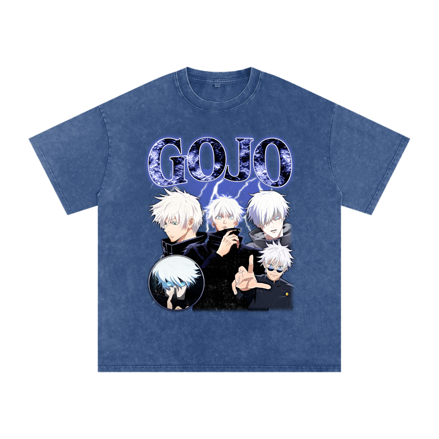 JUJUTSU KAISEN SNOW WASH GOJO RETRO T-SHIRT