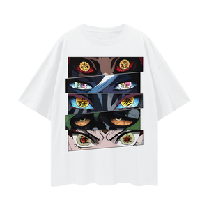 T-SHIRT OVERSIZE DEMON SLAYER LUNE SUPÉRIEURE YEUX