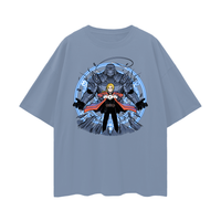 FULL METAL ALCHEMIST ELRIC BROTHERS COLOUR OVERSIZE T-SHIRT