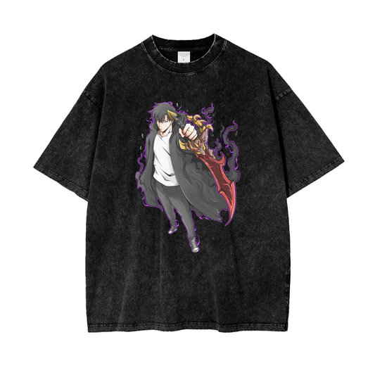 SOLO LEVELING SNOW WASH JINWOO T-SHIRT