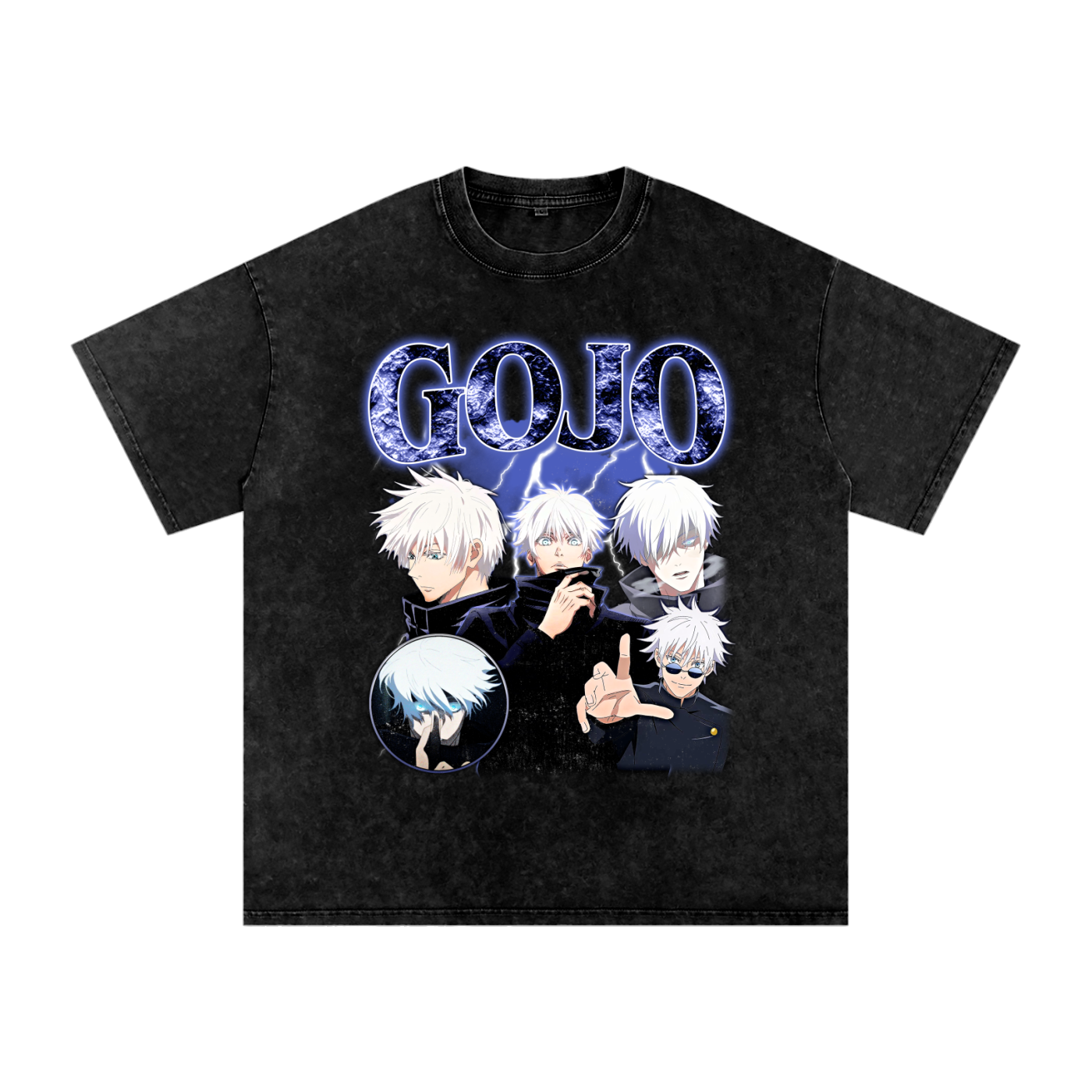 JUJUTSU KAISEN SNOW WASH GOJO RETRO T-SHIRT