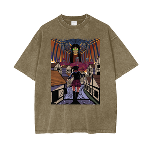 T-SHIRT GOTH MIKASA SNOW WASH ATTACK ON TITAN