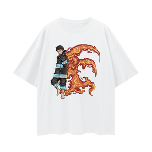 T-SHIRT OVERSIZE FIRE FORCE SHINRA