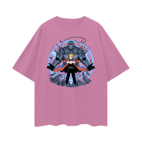 FULL METAL ALCHEMIST ELRIC BROTHERS COLOUR OVERSIZE T-SHIRT