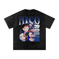 ONE PIECE NICO ROBIN SNOW WASH T-SHIRT