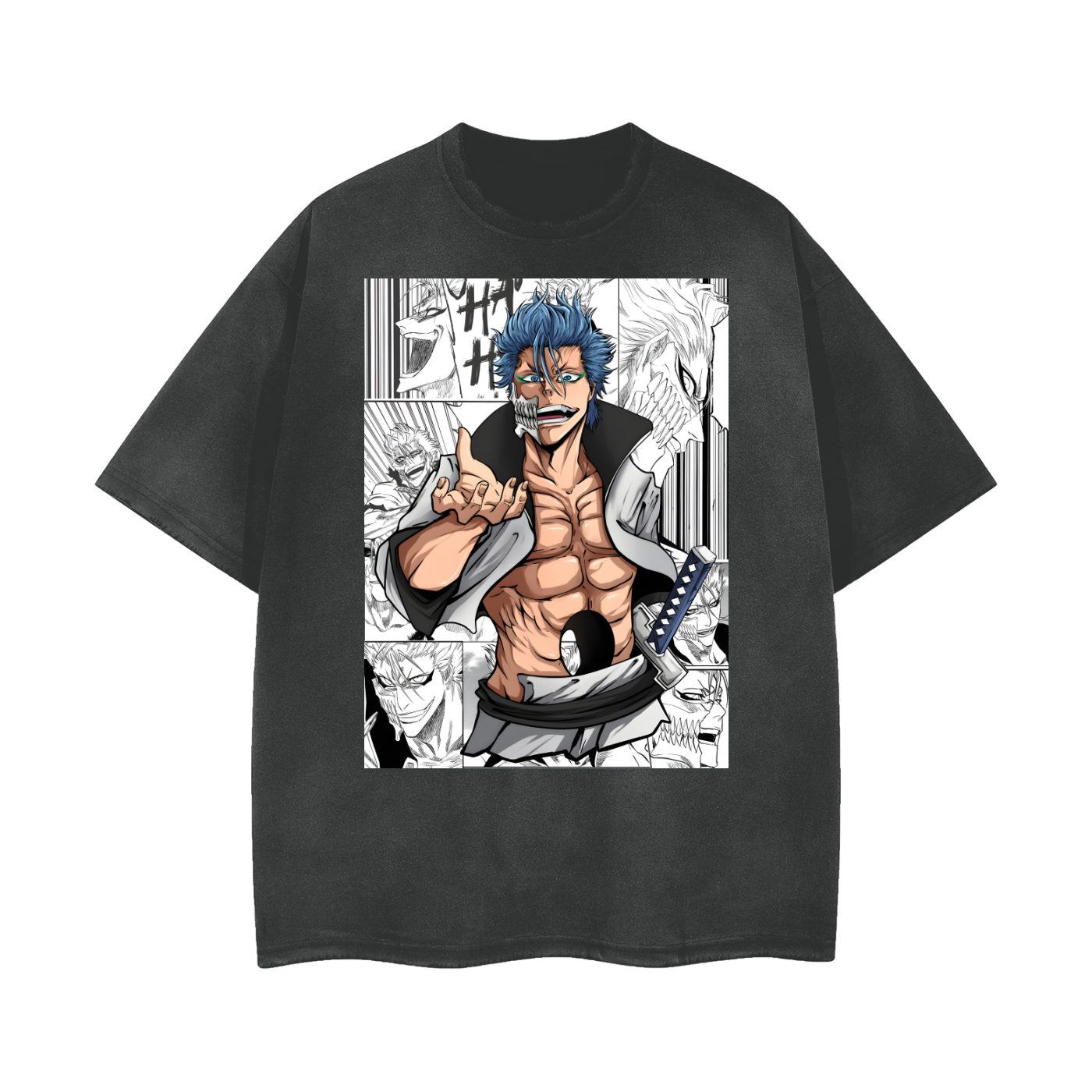 BLEACH 酸洗 GRIMMJOW T恤