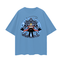 FULL METAL ALCHEMIST ELRIC BROTHERS COLOUR OVERSIZE T-SHIRT