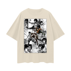 CAMISETA OVERSIZE DE MIKASA DE ATTACK ON TITAN