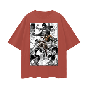 CAMISETA OVERSIZE DE MIKASA DE ATTACK ON TITAN
