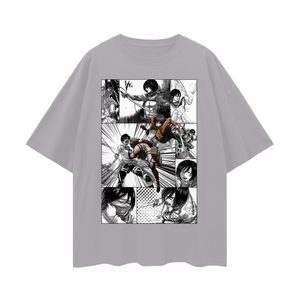 CAMISETA OVERSIZE DE MIKASA DE ATTACK ON TITAN
