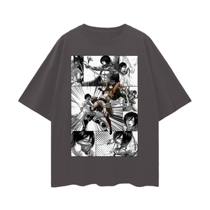 CAMISETA OVERSIZE DE MIKASA DE ATTACK ON TITAN