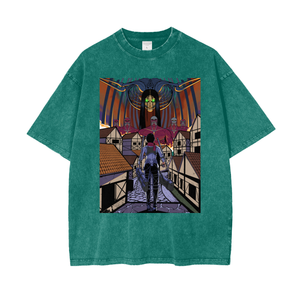 T-SHIRT ATTACK ON TITAN SNOW WASH MIKASA RUMBLING