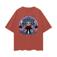 FULL METAL ALCHEMIST ELRIC BROTHERS COLOUR OVERSIZE T-SHIRT